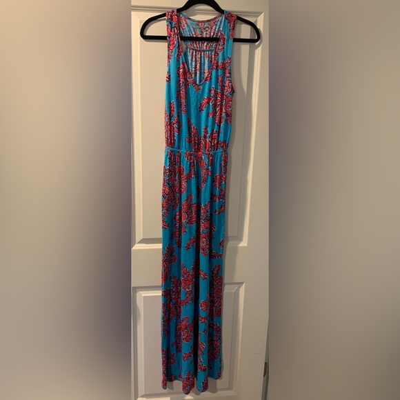 Lilly Pulitzer Mills Rhode Island Reef Print Maxi Dress size XS - Picture 2 of 5